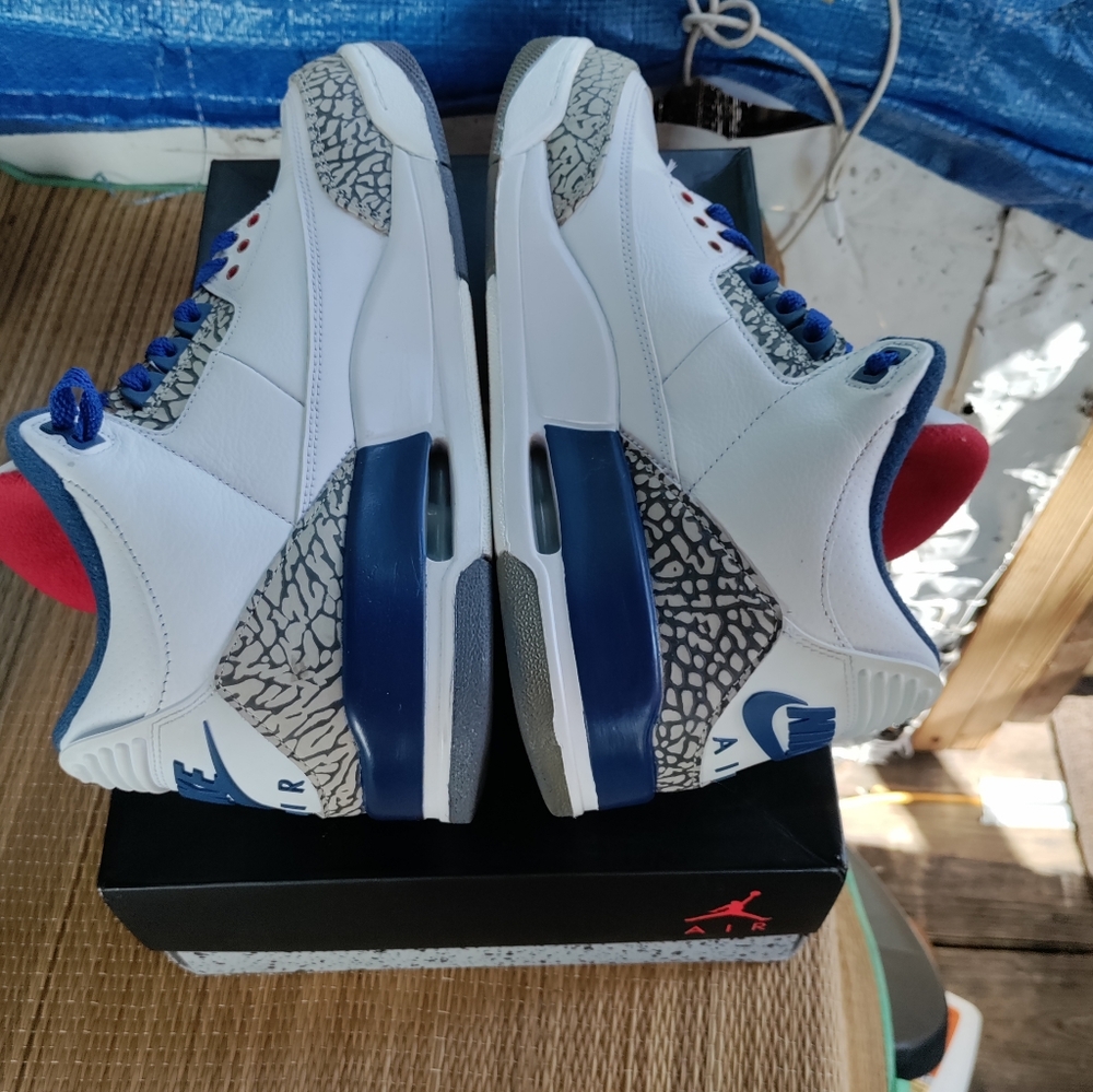 Air Jordan Retro 3 True Blue SZ 10